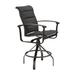 Tropitone Ovation Padded Sling Outdoor Barstool in Gray/Brown | 48.5 H x 25 W x 29.5 D in | Wayfair 880627PS_28_GPH_Rincon_Rincon