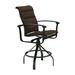 Tropitone Ovation Padded Sling Outdoor Barstool in Green/Brown | 48.5 H x 25 W x 29.5 D in | Wayfair 880627PS_28_WLD_Rutgers_Rutgers