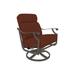 Tropitone Montreux Patio Chair w/ Cushion in Red/Gray/Black | 41 H x 31.5 W x 35 D in | Wayfair 720211SSA_GPH_Albatross