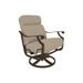 Tropitone Montreux Patio Chair w/ Cushion in Gray/Black/Brown | 41 H x 31.5 W x 35 D in | Wayfair 720211SSA_GRE_Monterey