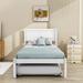 Red Barrel Studio® Twin Platform Bed w/ Trundle Wood in White | 40 H x 41 W x 79 D in | Wayfair 8DBB6E6217B74F9098C50172C43BE28E