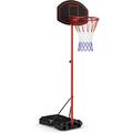 Costway - Panier de Basket-ball Portable sur Pied, avec Panier Réglable en Hauteur 158-218cm,