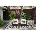 Palm Springs Brown 3-Piece Outdoor Set; 2 Side Chairs and Storage Bench - HomeStyles 6800-12D-23