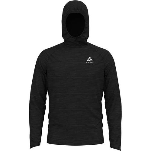 ODLO Herren Lauf-Sweatshirt ""Millenium Hoody Midlayer"", Größe M in Schwarz