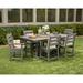 POLYWOOD® Lakeside 7-Piece Outdoor Dining Set Plastic in Green | 72 W x 37.72 D in | Wayfair PWS516-1-GR