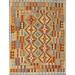 White 60 W in Indoor Area Rug - Foundry Select Southwestern Orange/Brown/Blue Area Rug Polyester/Wool | Wayfair 83284EE5ADDF429596855C4006A50A84