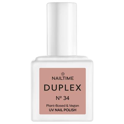 NAILTIME DUPLEX UV NAIL POLISH Nagellack N° 34 Touch of Powder 8 ml Hellbraun