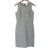 J. Crew Dresses | J. Crew Gray Wool Blend Sheath Dress Size 4 | Color: Gray | Size: 4