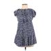 Charlotte Russe Casual Dress: Blue Floral Dresses - Women's Size Small