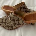 Coach Shoes | Coach Clog Genuine Leather Made In Italy | Color: Brown | Size: 9