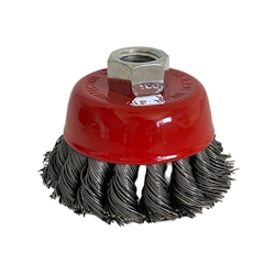 Vago-Tools Kegekbürsten 65mm gezopft Winkelschleifer 24x Image