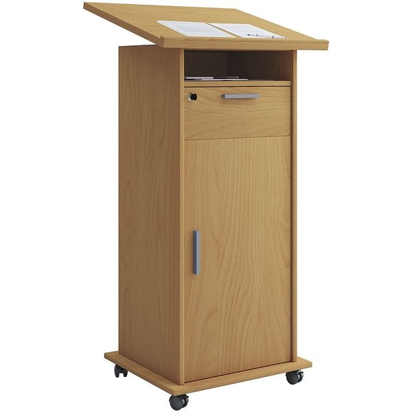 VCM Morgenthaler Stehpult »Meeta« mit Tür braun, 120x50 cm Image