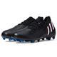 adidas Unisex Predator Edge.3 Firm Ground Soccer Shoe, Black/White/Vivid Red, 11.5 US Men