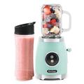 Americana EPB399M BPA Free Glass Blending Jar and Tritan Sports Bottle Blend Personal Smoothie, Crush Ice, Shakes, Keto Protein Blender, 2 Cups, 300 Watts, Mint