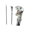 The Noble Collection Harry Potter Lucius Malfoy Cane with Wand - 46in (117cm) Replica Cane with Snake Head - Officially Licensed Harry Potter Film Set Movie Props Gifts