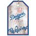 Los Angeles Dodgers 11'' x 19'' Welcome Team Tag Sign