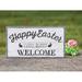 The Holiday Aisle® Every Bunny Welcome Easter Sign Wood in Brown | 8.5 H x 15.75 W x 1 D in | Wayfair 3B1AAED4BB9B470DAB73404C352BEE25