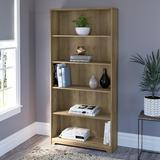 Huckins 5 Shelf 66" Standard Bookcase Wood in Brown Laurel Foundry Modern Farmhouse® | 66 H x 31 W x 11.5 D in | Wayfair