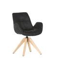 Stylefurniture Sessel, drehbar, Eiche, braun antik, B60 T60 H84