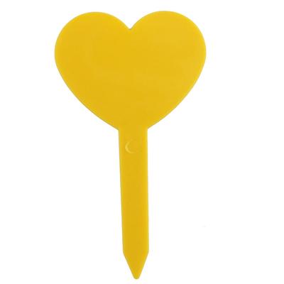 Garden Plastic Heart Shaped Plant Seed Tag Label Marker Stick 20pcs