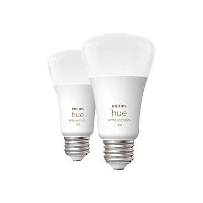 Philips Hue White and Color Ambiance A19 Bluetooth 75W Smart LED Bulbs