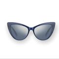 Kate Spade Accessories | Authentic Kate Spade Karina Blue Smoke Cat Eye Mirror Gradient Sunglasses | Color: Blue | Size: Os