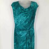 Michael Kors Dresses | Gorgeous Michael Kors Green Swirl Twisted Dress | Color: Green | Size: S