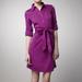 Tory Burch Dresses | Hpgorgeous Button Down Dress With Belt | Color: Purple | Size: 6