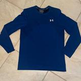 Under Armour Shirts | Mens Under Armour Long Sleeve T-Shirt | Color: Black/Blue | Size: M