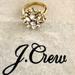 J. Crew Jewelry | J. Crew Crystal Ring | Color: Gold | Size: 8