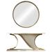 Hispania Home Saphire Console Table & Mirror Set Wood in Brown | 29.5 H x 70 W x 15.6 D in | Wayfair Saph06-HGCA WM
