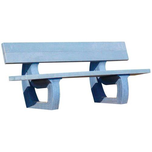 Banc Parc 180 Cm - Livré Monté - Gris - Manutan Expert