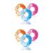 Intex 36 Inch Transparent Inflatable Round Swimming Pool Ring Float (2 Pack) - 0.72