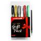 Uni-Ball Writing Set - UM-153 Signo Gel Rollerball Pens - Gift Set of 6 + Refill