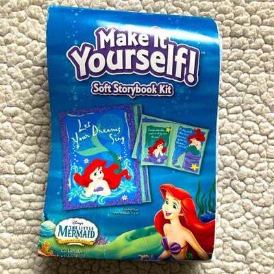 Disney Art | Make It Yourself Soft Storybook Kit The Little Mermaid Disney Sew Easy Craft New | Color: Red | Size: Os