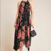 Anthropologie Dresses | Anthropologie Emeline Floral Dress Size M | Color: Black/Pink | Size: M