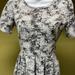 Lularoe Dresses | Lularoe White And Black Print Amelia Dress Small | Color: Black/White | Size: S