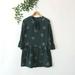 Madewell Dresses | Madewell Green Floral Silk Babydoll Dress/Tunic | Color: Green | Size: L