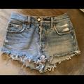 Levi's Shorts | Levi’s 501 Button Fly Cutoff Denim Shorts Light Wash Size 24 (Xs) | Color: Blue | Size: 24