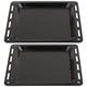 SPARES2GO Baking Tray Enamelled Pan compatible with Hotpoint Oven Cooker (448mm x 360mm x 25mm, Pack of 2)