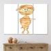 East Urban Home Watercolor Mummy Cartoon - Children's Art Canvas Wall Art Print Canvas in White | 28 H x 36 W x 1 D in | Wayfair