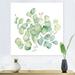 East Urban Home Green Eucalyptus Bouquet On White - Traditional Canvas Wall Art Print Canvas in Green/White | 30 H x 30 W x 1 D in | Wayfair