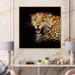 East Urban Home Portrait Of Leopard In Its Natural Habitat - Traditional Canvas Wall Art Print Canvas in White | 36 H x 36 W x 1 D in | Wayfair