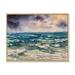 East Urban Home Sea Waves & Dramatic Sky - Painting on Canvas Metal in Blue | 24 H x 32 W x 1 D in | Wayfair EF45A5F4DB994520B401DA2E4EB6B827