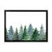 The Twillery Co.® Mountain Landscape w/ Fir Trees II - Print on Canvas Plastic in Green/White | 34 H x 44 W x 1.5 D in | Wayfair