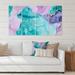 East Urban Home Turquoise & Purple Luxury Abstract Fluid Art III - 4 Piece Wrapped Canvas Graphic Art Canvas in Blue/Green/Indigo | Wayfair