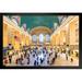 Latitude Run® Grand Central Station New York City NYC Photo Black Wood Framed Art Poster 20X14 Paper | 14 H x 20 W x 1.5 D in | Wayfair