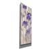 Red Barrel Studio® 'Spring Florals II' By Silvia Vassileva, Canvas Wall Art, 12"X36" Canvas, Wood in Indigo | 36 H x 12 W x 1.5 D in | Wayfair