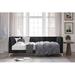 Etta Avenue™ Arliss Twin Daybed Upholstered/Velvet, Metal in Black | 31.1 H x 42.1 W x 84.4 D in | Wayfair E9C03033E25643C4A0014298D6FE0C94