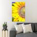 Rosalind Wheeler A Half Of A Sunflower - 1 Piece Rectangle Graphic Art Print On Wrapped Canvas in Brown/Green/Yellow | 14 H x 11 W x 2 D in | Wayfair